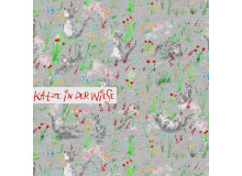 Bio Jersey Lillestoff - Katze in der Wiese